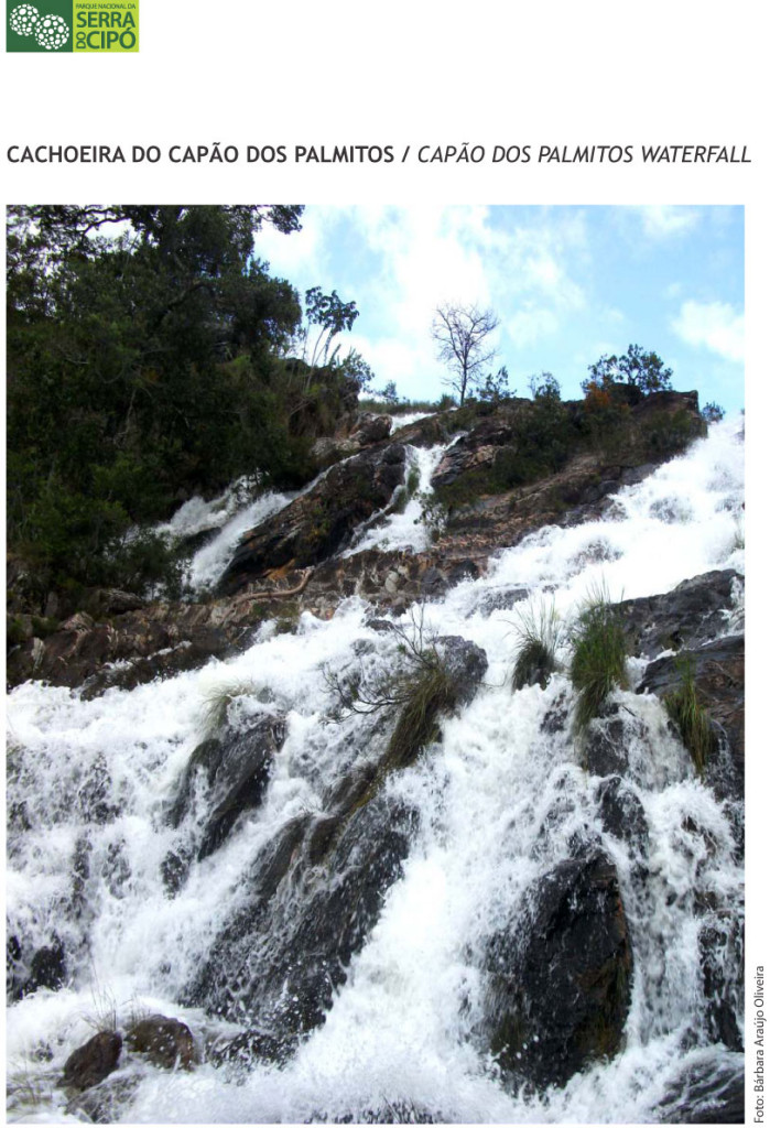Página 8 do Cardápio de Atrativos do Parque Nacional da Serra do Cipó